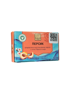 Мыло Персик с солью Чёрного моря, 82 г 