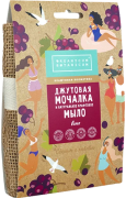 Джутовая мочалка с натуральным мылом Вино, 100 г