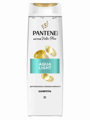 Шампунь для тонких и склонных к жирности волос Aqua Light, Pantene, 400 мл
