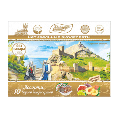 Рахат-лукум Ассорти без сахара Судакская крепость, 350 г