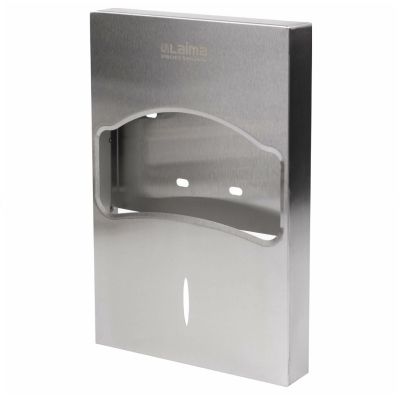 Диспенсер для покрытий на унитаз LAIMA PROFESSIONAL INOX, 1/4 сложения, нержавеющая сталь, матовый