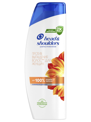 Шампунь для волос Против выпадения волос для женщин, Head and Shoulders, 400 мл