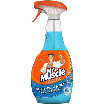 Средство моющее для стекол и поверхностей После дождя, Mr. Muscle, 480 мл