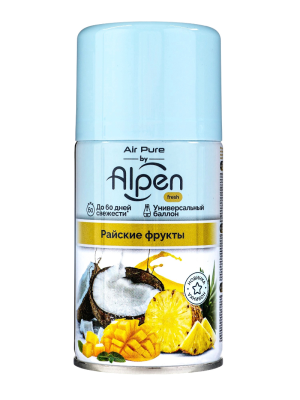 Освежитель воздуха автомат (сменный блок) Райские Фрукты, Alpen, 250 мл