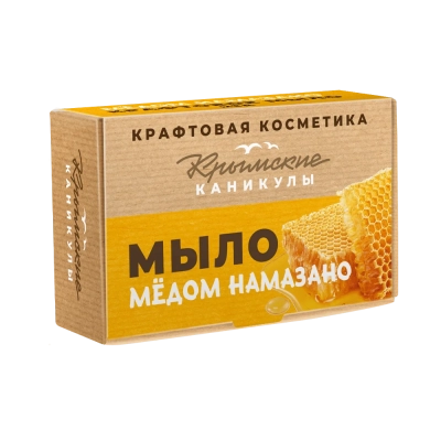 Натуральное крафтовое мыло Медом намазано Мёд, 90 г