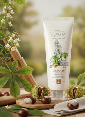 Гель косметический "Бодрость", для ухода за кожей ног, 80 г