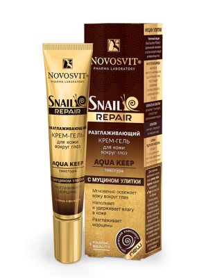 Разглаживающий крем-гель для кожи вокруг глаз Aqua keep с муцином улитки, 20 мл