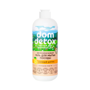 Гель для мытья посуды Сочный цитрус биоразлагаемый Dom Detox, 500 мл