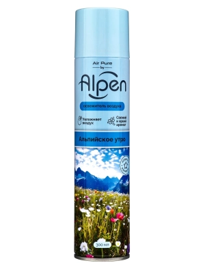 Освежитель воздуха Альпийское утро, аэрозоль, Alpen, 300 мл