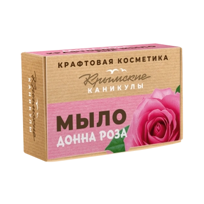 Натуральное крафтовое мыло Донна Роза, 90 г