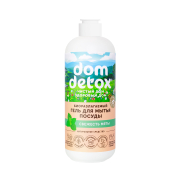 Гель для мытья посуды Свежесть мяты биоразлагаемый Dom Detox, 500 мл