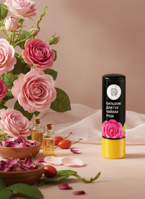 Бальзам для губ Чайная роза, 3,5 г