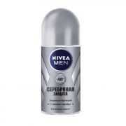 Мужской дезодорант-антиперспирант роликовый Nivea Men «Серебряная защита», 50 мл