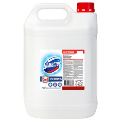 Отбеливатель универсальный белоснежный 5в1, Domestos, 5 л