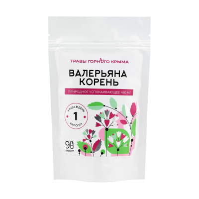 Капсулы Валерьяна корень, природное успокаивающее, 90 шт
