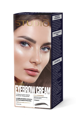 Краска для бровей и ресниц Графит