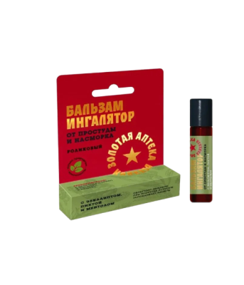Роликовый бальзам-ингалятор Золотая звезда Кавказа От простуды и насморка, 5 мл