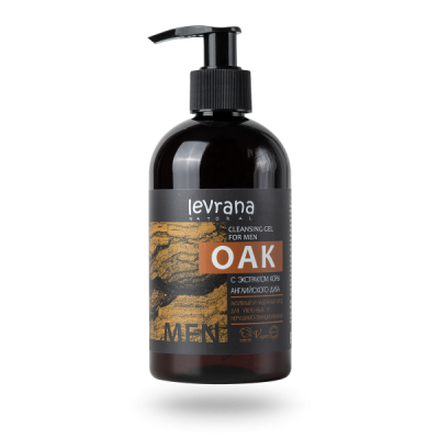Гель для умывания мужской Дуб, с экстрактом коры и английского дуба, 300 мл