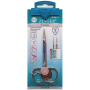 Ножницы закругленные маникюрные для ногтей с ручной заточкой, серебряные, zo B-131-S-SH