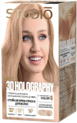Краска для волос 3D Holography № 9.73 Очень светлый миндальный блонд, Studio Professional 