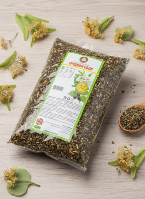 Сбор травяной "Грудной сбор" для лечения и профилактики простудных и бронхолегочных заболеваний, 100 г