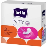 Прокладки ежедневные гигиенические Bella Panty Soft, 2 капли, 60 шт