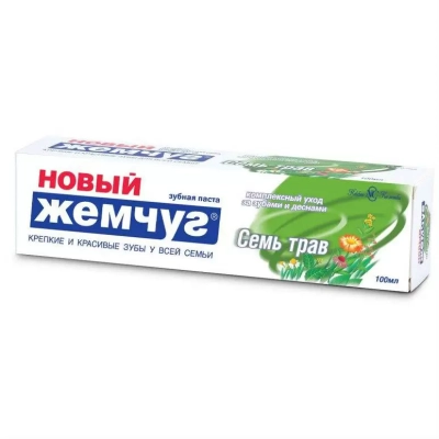 Новый Жемчуг зубная паста Семь трав 100мл