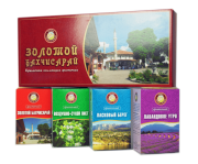 Подарочный набор чая "Золотой Бахчисарай", 200 гр, 4 упаковки чая