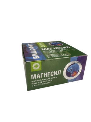 Натуральный крем с бишофитом МАГНЕСИЛ при невралгии, 150г