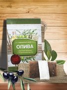 Джутовая мочалка с мылом "Олива"