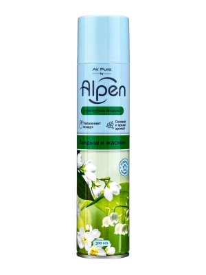 Освежитель воздуха Ландыш и Жасмин, аэрозоль, Alpen, 300 мл