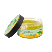 Скраб для тела Лимфодренажный с морской солью, зелёным чаем и апельсином, 300г