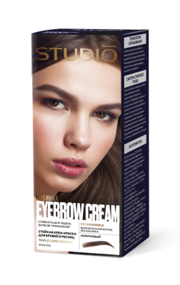 Краска для бровей и ресниц Коричневый