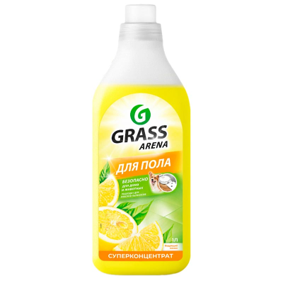 Средство для мытья полов Arena Лимон с полирующим эффектом, GRASS, 1 л