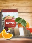 Джутовая мочалка с мылом "Цитрус"