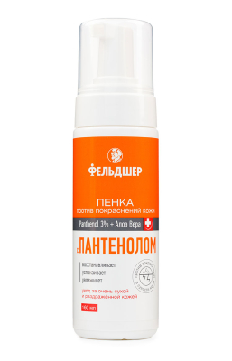 Пенка против покраснений кожи с Пантенолом 3% + Алоэ Вера, 160 мл