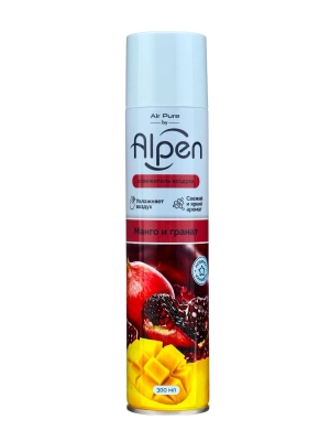Освежитель воздуха Манго и гранат, аэрозоль, Alpen, 300 мл