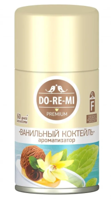 Освежитель воздуха Ванильный коктейль, сменный блок, DO-RE-MI, 250 мл