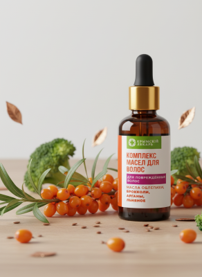 Комплекс масел для волос Для поврежденных волос Облепиха, 25 г