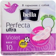 Гигиенические прокладки Bella Perfecta Ultra Violet, 4+ капли, 10 шт