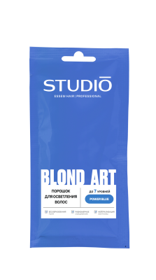 Порошок для осветления волос Power Blue линии BLOND ART серии STUDIO PROFESSIONAL, 30 г