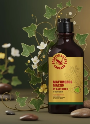 Магниевое масло От растяжек с плющом, 290 мл