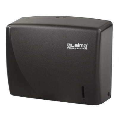 Диспенсер для полотенец LAIMA PROFESSIONAL ORIGINAL (Система H2), Z-сложения, черный, ABS-пластик