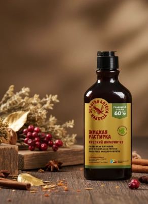 ​Жидкая растирка для тела Крепкий иммунитет при простуды​, 290 мл​ 