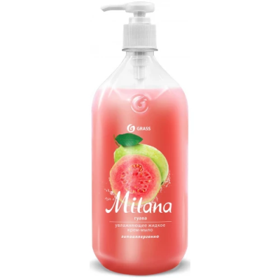 Крем-мыло жидкое увлажняющее Гуава, Milana, Grass, 1000 мл