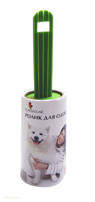 Ролик липкий для чистки одежды, Eurohouse, 1 шт, 50 слоев