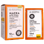 Маска для лица Anti-акне на основе грязи Сакского озера Med Formula, 10 шт. по 30 г