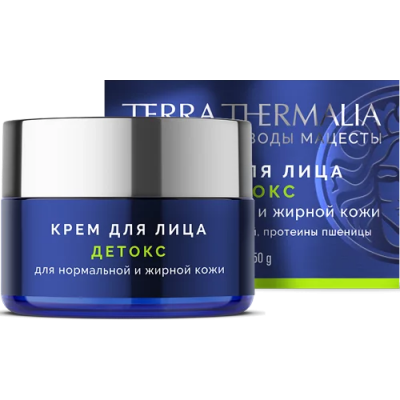 Крем для лица Детокс для нормальной и жирной кожи, 50 г