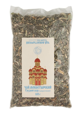 Чай монастырский "Грудной сбор" (бронхолитический) при сезонных простудных заболеваниях дыхательных путей, 100 г