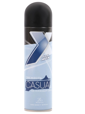 Парфюмированный дезодорант мужской Casual, X Style, 145 мл